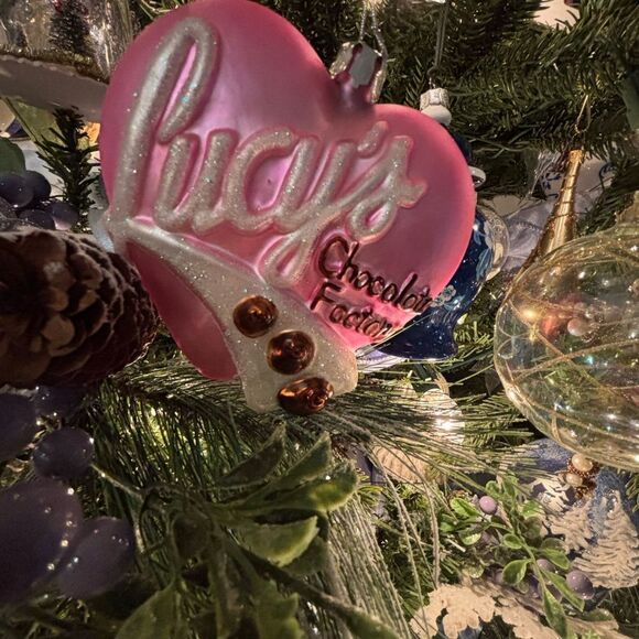 I Love Lucy “Lucy’s Chocolate Factory” Christmas Heart Ornament